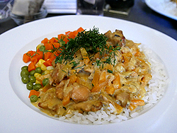 ランチのメイン料理