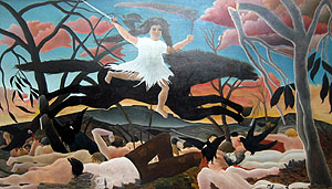 オルセー美術館に飾られている「戦争(アンリ・ルソー)」