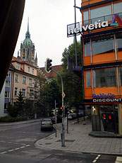 車窓から見たミュンヘンの町並み