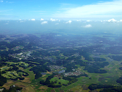 千葉県の上空