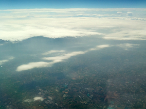アレクサンドリアの上空